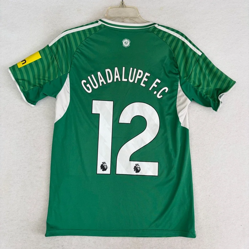 Adidas Newcastle United 2025/26 Away Jersey Men Small Sela Green Stripe 12